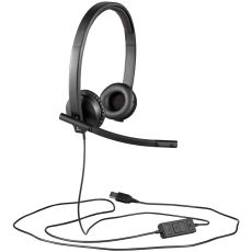 LOGITECH Corded USB Headset H570E with Leatherette Pad