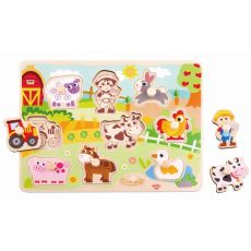 Tooky toy drvena puzla farma ty858