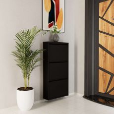 HANAH HOME Cipelarnik Metal, crna