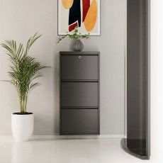 HANAH HOME Cipelarnik Locking Metal, antracit