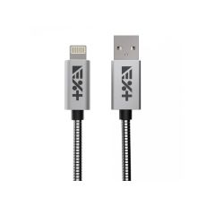 NEXT ONE USB-A na Lightning Metallic Cable siva, 1m