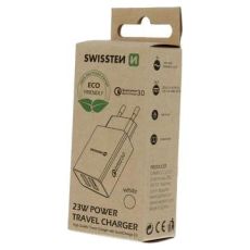 SWISSTEN Punjač Eco Pack 2x USB 23W, bela