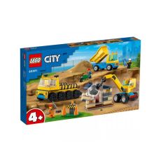 LEGO 60391 Građevinski kamioni i kran sa kuglom