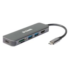 D LINK 6u1, USB-C HUB (DUB-2327)