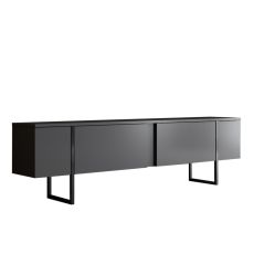 HANAH HOME TV polica Luxe Anthracite Black 1