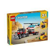 LEGO 31146 Kamion s ravnom platformom i helihopterom