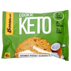 BOMBBAR Keto cookie, nepreliveni cookie Kokos - Badem 40g