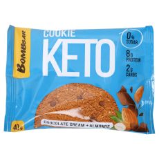 BOMBBAR Keto cookie, nepreliveni cookie Čokolada - Badem 40g