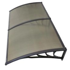 Nadstrešnica Aluminijumska 240x150cm Crna Bronza 5mm