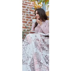 DEKOR DOM Ćebe ECO BLANKET 150x200 - 22136-C - White Pink
