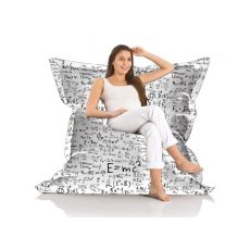 ATELIER DEL SOFA Baštenski lazy bag - jastuk Giant EMC2, bela