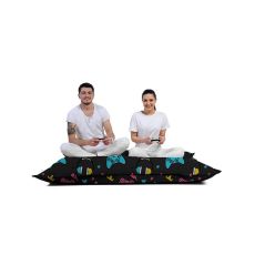 ATELIER DEL SOFA Baštenski lazy bag - jastuk Giant Game console, crna