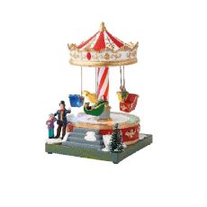 ENA Novogodišnja figura Svetleći karusel 13 x 12 x 18,5 cm 26410-2