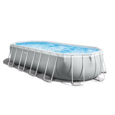 INTEX veliki porodični bazen sa pumpom, merdevina, pvc 6.1m x 3.05m x 1.22m prism frame oval pool set