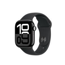 APPLE Pametni sat S10 GPS 42mm, Jet Black Alu Case sa Black Sport Band - S/M, crna