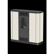 MARELI Kamin na pelet AURORA SLIM 10 air (10kW) krem
