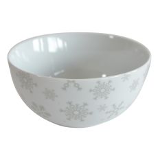 SIGMA NG činija porcelan bela/sive pahuljice