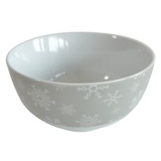 SIGMA NG činija porcelan siva/bele pahuljice