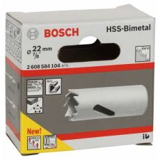 BOSCH Testera za otvore HSS-bimetal za standardne adaptere 2608584104, 22 mm, 7/8