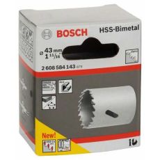 BOSCH Testera za otvore HSS-bimetal za standardne adaptere 2608584143, 43 mm, 1 11/16
