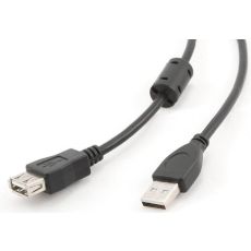 GEMBIRD CCF-USB2-AMAF-6 USB 2.0 A-plug A-socket kabl with ferrite core 1.8m