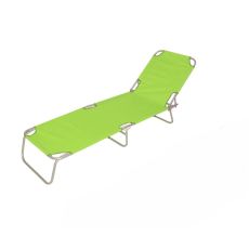 eHomeGarden Sklopiva ležaljka 188x55x24 cm zelena