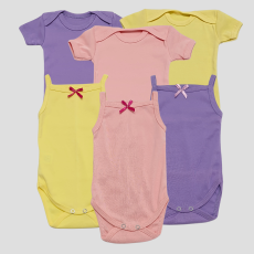 Corall Bodi Letnji Set Od 6, Ljubičasta - Roze - Žuta