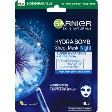 Garnier Skin Naturals Hydra Bomb Tissue Mask Night noćna maska za lice 28g
