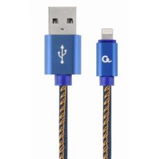 GEMBIRD USB kabl na Lightning, CC-USB2J-AMLM-1M-BL, pleteni 1m, plava