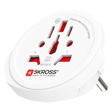 Putni adapter SKROSS World to Europe, do 4000 W, beli