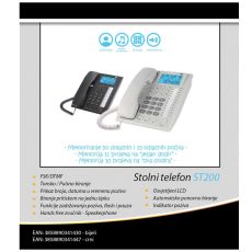 MEANIT Zični telefon ST200 beli - 7998