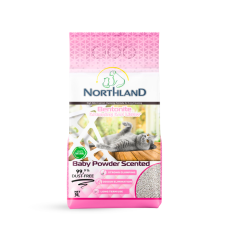 NORTHLAND posip za mačke sa mirisom Bebi Pudera 20L
