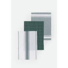 STEFAN Set kuhinjskih krpa 3/1 45x65cm, zelena