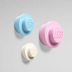 LEGO LEGO kuke za kačenje, 3 kom (bela, svetlo plava i roze)