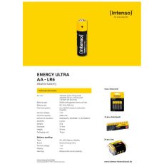 INTENSO Baterija alkalna, AA LR6/4, 1,5 V, blister 4 kom - AA LR6/4