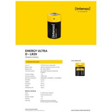 INTENSO Baterija alkalna, LR20 / D, 1,5 V, blister 2 kom - LR20 / D