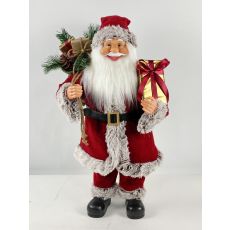 Novogodišnja figura Deda Mraz, crveni, 50cm