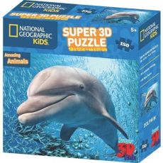 PRIME 3D puzzle- National Geographic kids - Delfin 150 delova