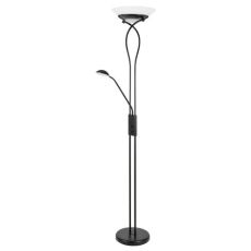 RABALUX Podna lampa Gamma Trend crna E27 15W+ G9 40W