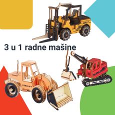 3 u 1 slagalice radne mašine