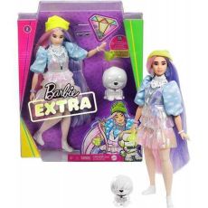 BARBIE Lutka Extra Shimmery Look + Pet Puppy GVR05