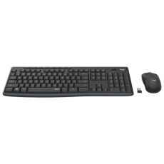 LOGITECH Bežična tastatura i miš MK295 Silent crna