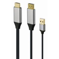GEMBIRD HDMI kabl adapter na DisplayPort +USB konektor, 2m, crna