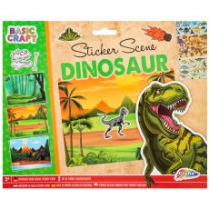 GRAFIX Stikeri sa 3 scene - Dinosaurusi