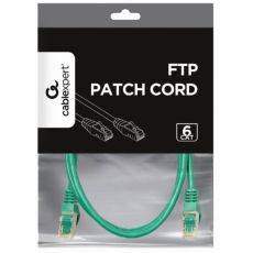 GEMBIRD PP6-1M/G Mrezni kabl, CAT6 FTP Patch cord 1m green