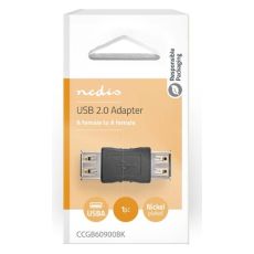 NEDIS CCGB60900BK Zensko--Zenski USB-A Adapter