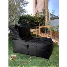 ATELIER DEL SOFA Baštenski lazy bag Xxl Sedir, crna