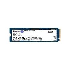 KINGSTON SSD M.2 NVMe 500GB SSD, NV2, PCIe Gen 4x4, Read up to 3,500 MB/s, Write up to 2,100 MB/s 2280