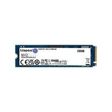 KINGSTON SSD M.2 NVMe 250GB SSD, NV2, PCIe Gen 4x4, Read up to 3,500 MB/s, Write up to 1,300 MB/s, 2280