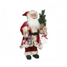 Novogodišnja figura Deda Mraz, crveni 60cm